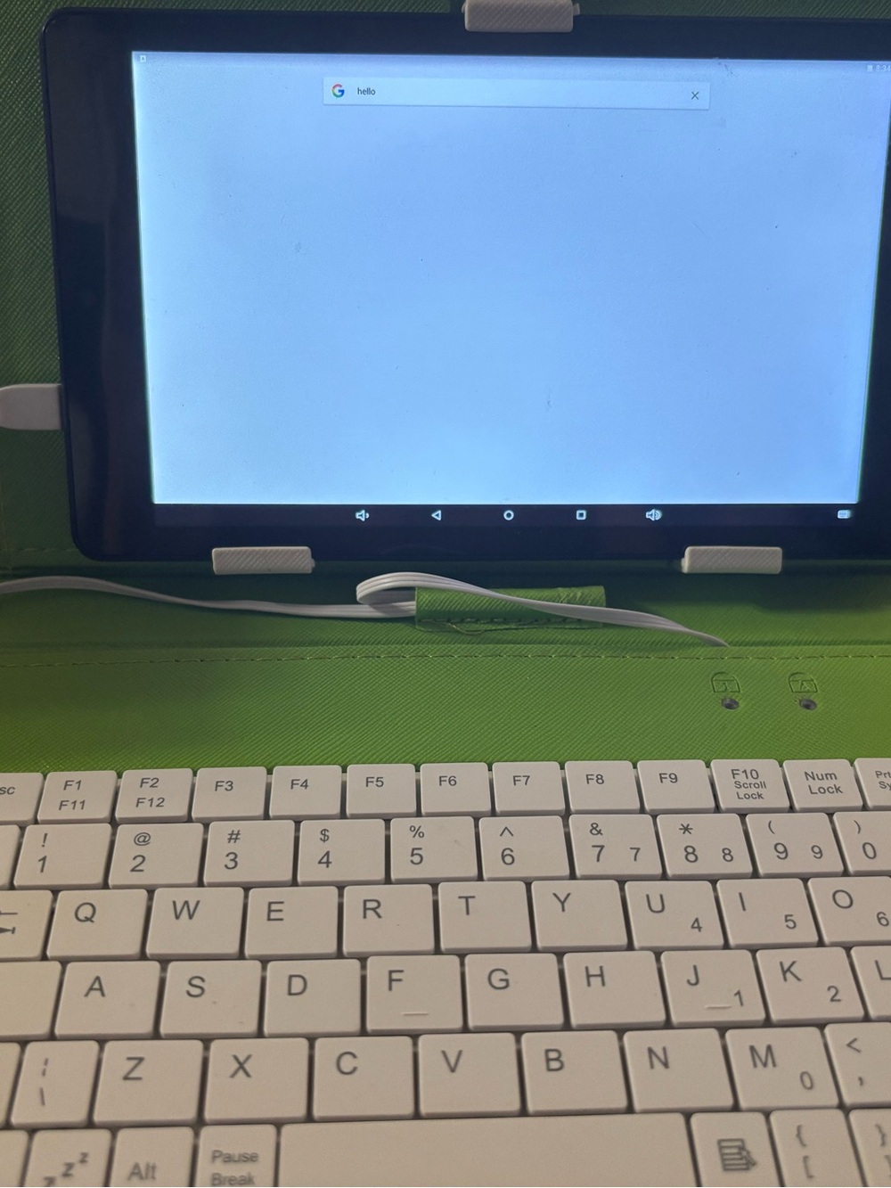 Tablet with Green Case - Springboard Collaborative Display - Picture 2 of 2
